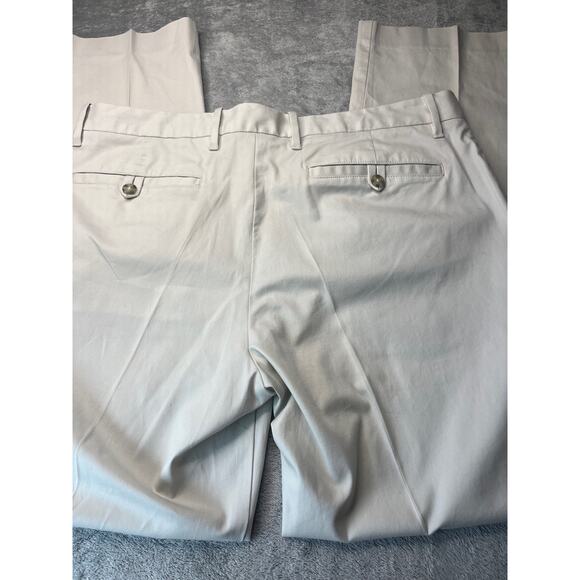 Murano Men’s Light Khaki Alex Fit Flat‎ Front Chino Pants Size 35X32 - Picture 2 of 8